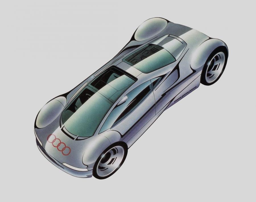 Эскиз Audi Avus Quattro Concept 1991 года  (фото 2 из 17)